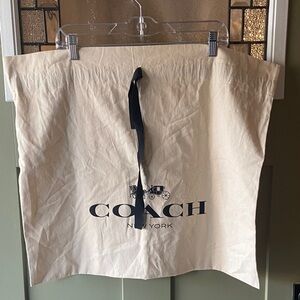 Coach New York Storage Dust Bag Dustbag with Carriage Logo 23.5” x 20” EUC